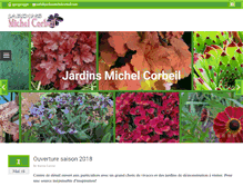 Tablet Screenshot of jardinsmichelcorbeil.com